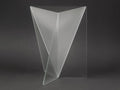 1981 Mart van Schijndel Delta vase, Dutch postmodern design iconic frosted glass vase, main image.
