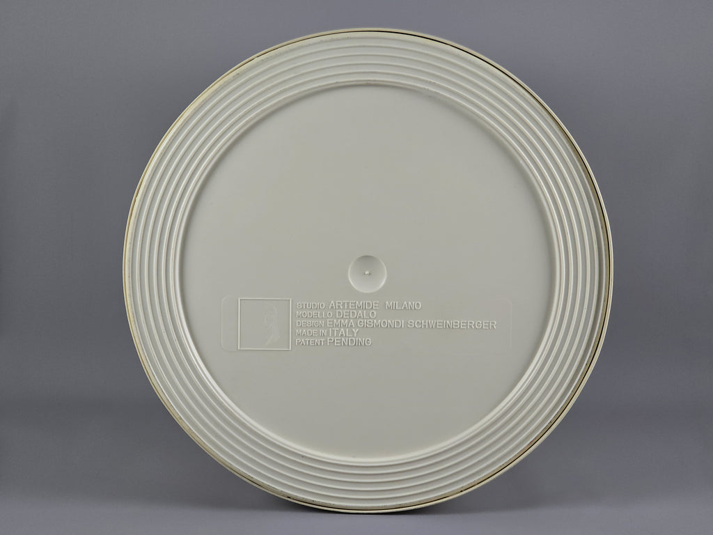 artemide milano dedalo umbrella stand image of bottom side with authentic marking