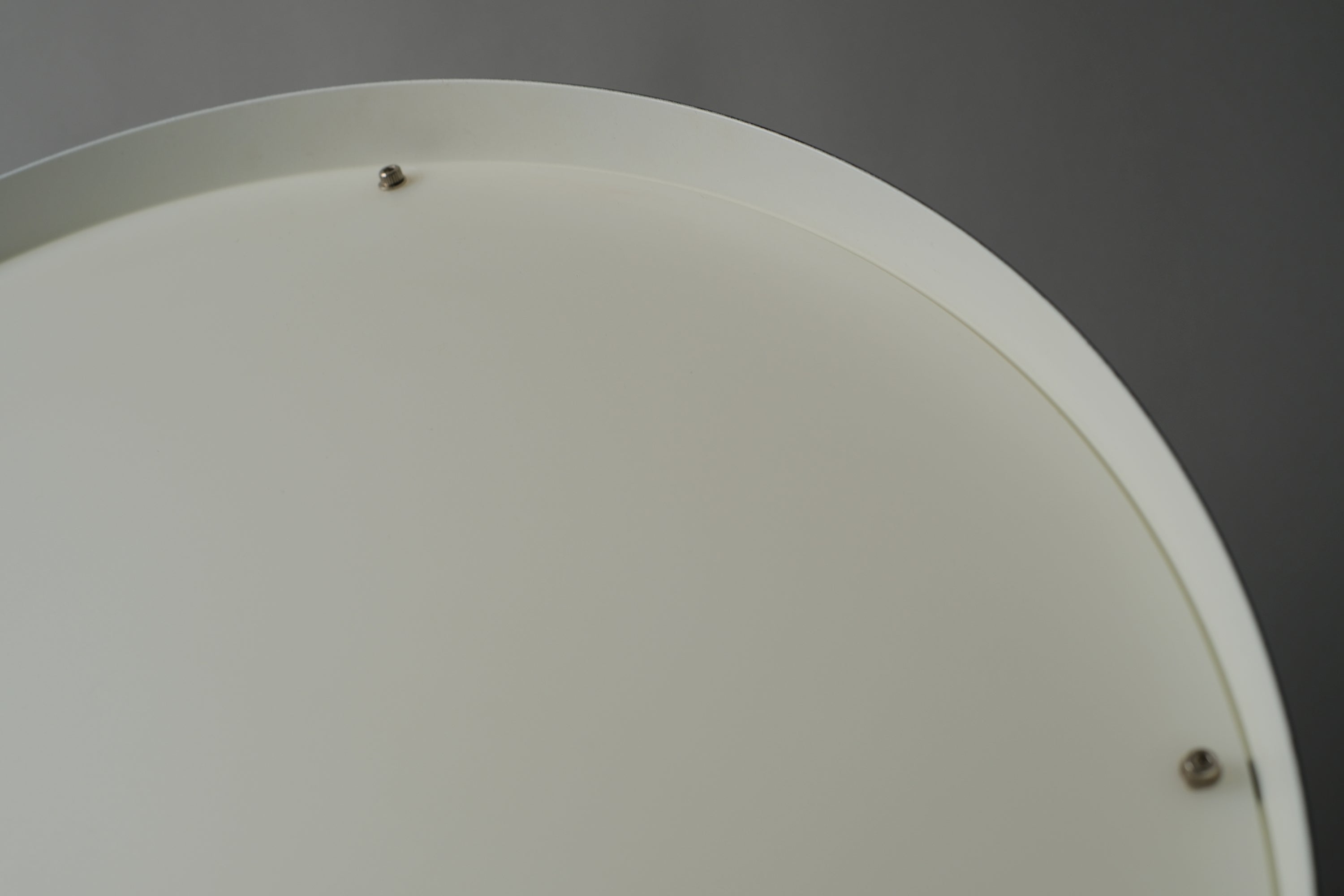 IKEA PS 2017 large floor lamp by Ola Wihlborg, white plastic round diffuser of domed shade, clean condition throughout