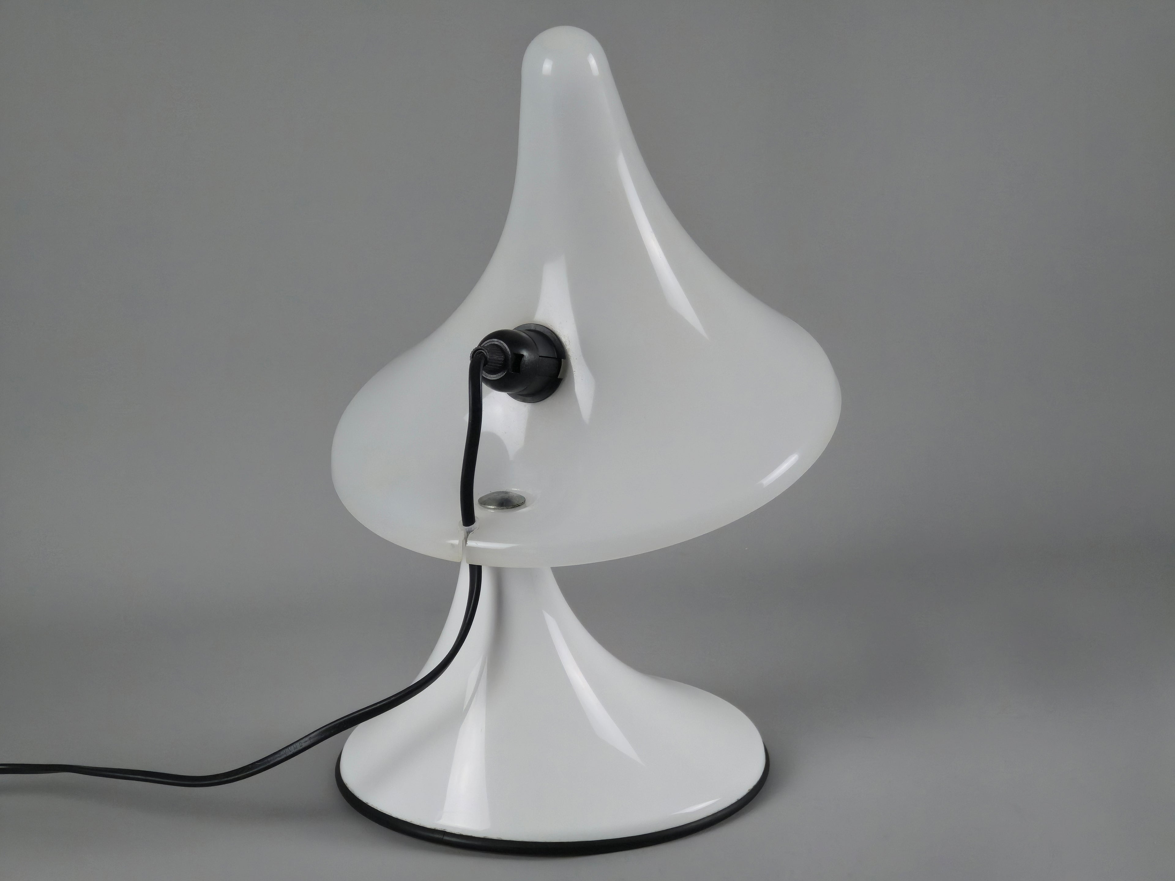 Detail shot of the shade opening, showing the high-quality translucent acrylic material and internal bulb placement.